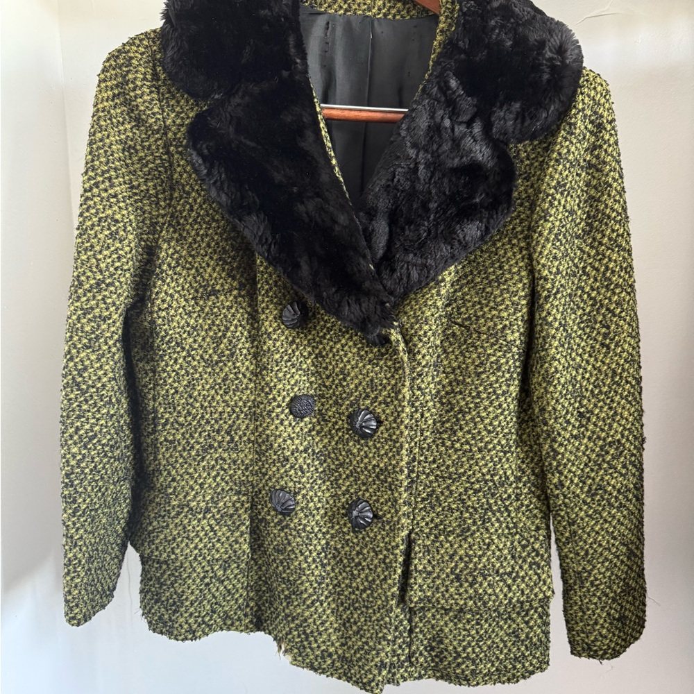 Vintage Green Tweed Jacket